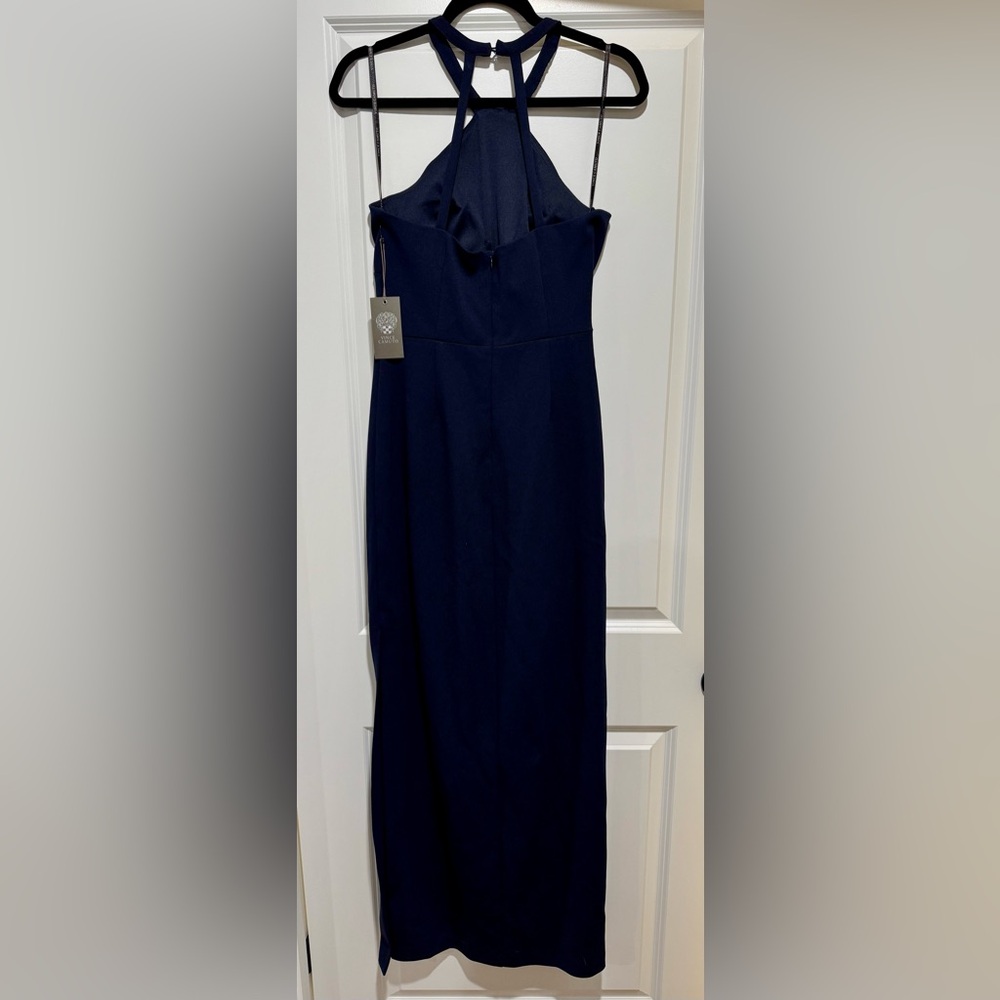 NWT Vince Camuto Beaded Neck Halter Dress - Picture 4 of 8